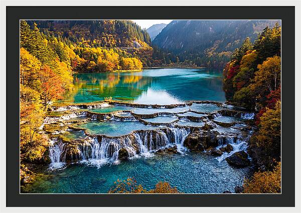 Autumn Serenity At Five Flower Lake