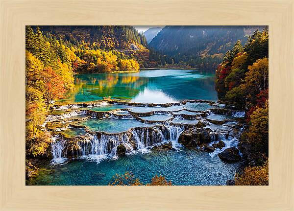 Autumn Serenity At Five Flower Lake