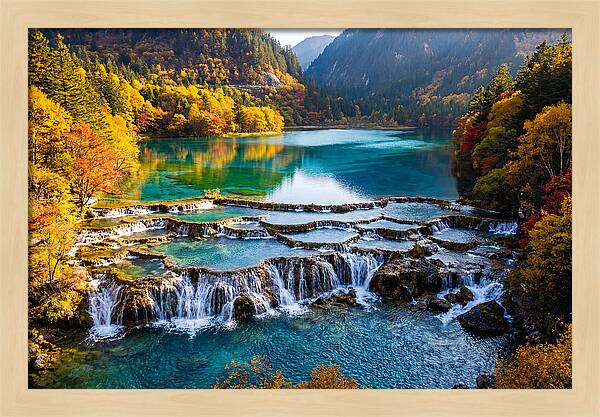 Autumn Serenity At Five Flower Lake