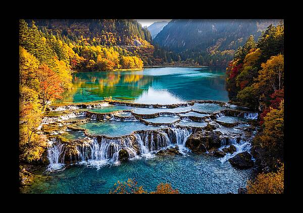 Autumn Serenity At Five Flower Lake