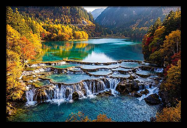 Autumn Serenity At Five Flower Lake