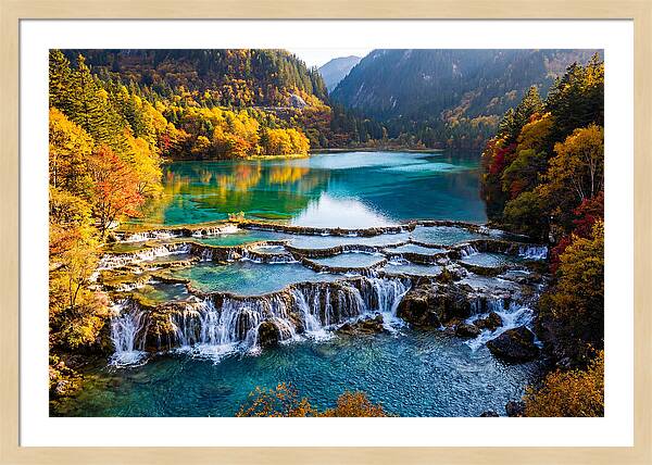 Autumn Serenity At Five Flower Lake