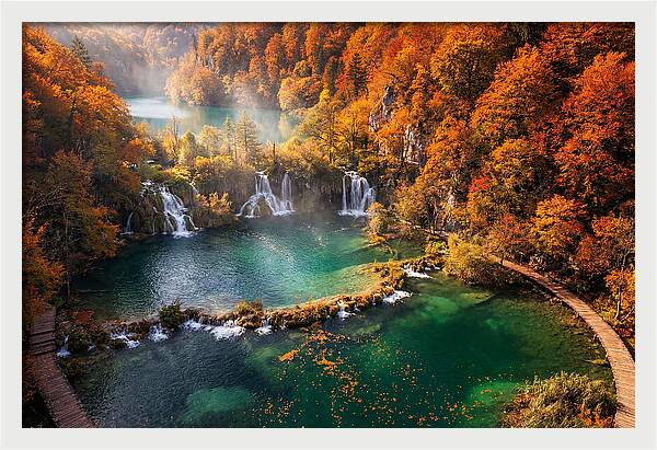 Autumn Serenity At Plitvice Lakes