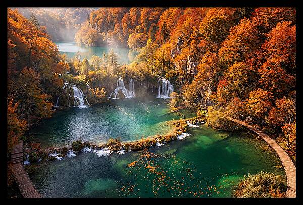 Autumn Serenity At Plitvice Lakes