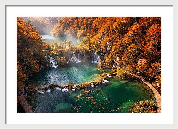 Autumn Serenity At Plitvice Lakes