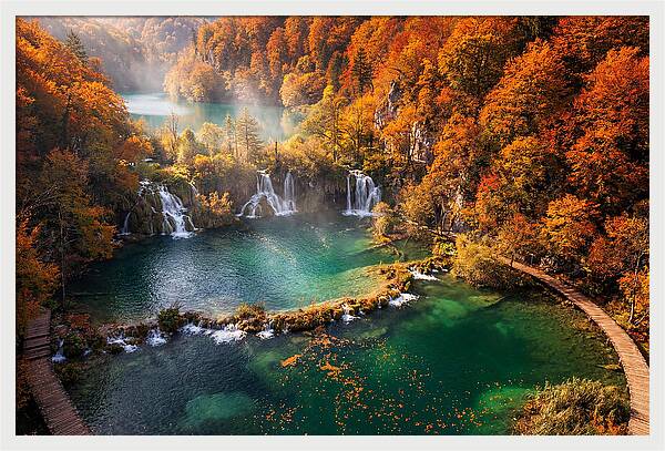 Autumn Serenity At Plitvice Lakes