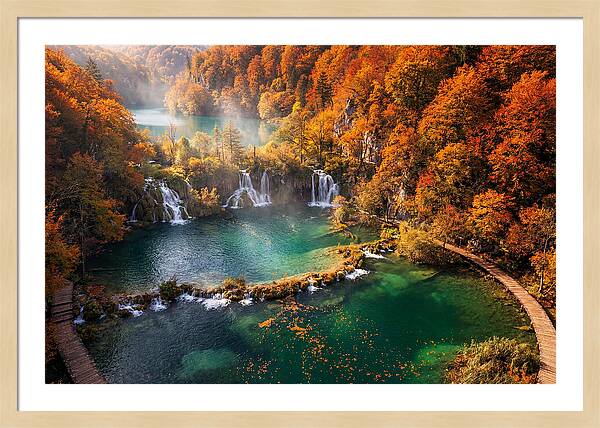 Autumn Serenity At Plitvice Lakes