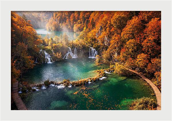 Autumn Serenity At Plitvice Lakes