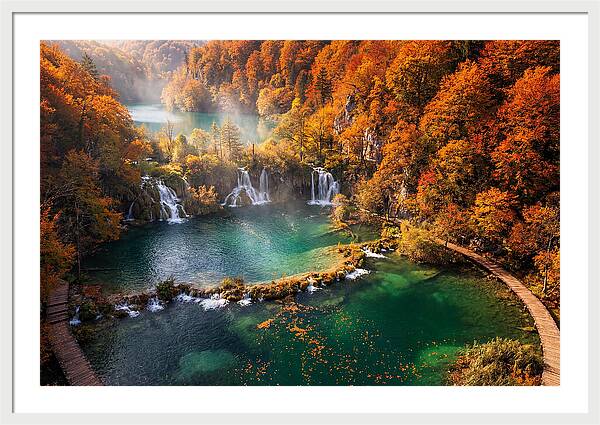 Autumn Serenity At Plitvice Lakes