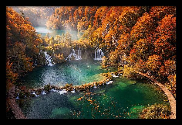 Autumn Serenity At Plitvice Lakes