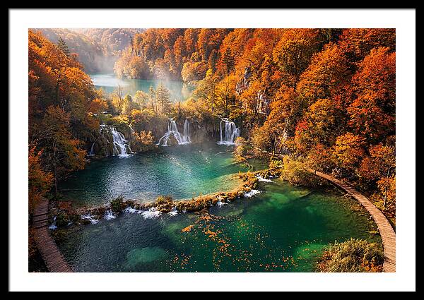 Autumn Serenity At Plitvice Lakes