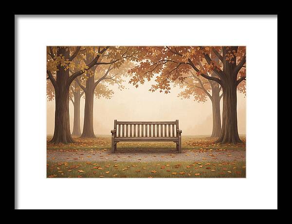 Autumn Serenity Beneath Trees