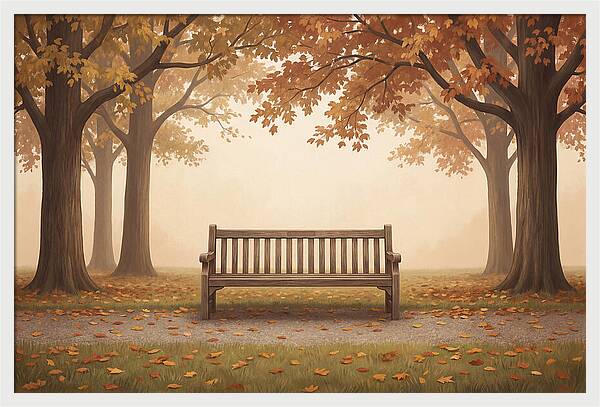 Autumn Serenity Beneath Trees