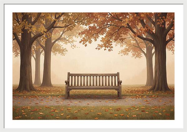 Autumn Serenity Beneath Trees