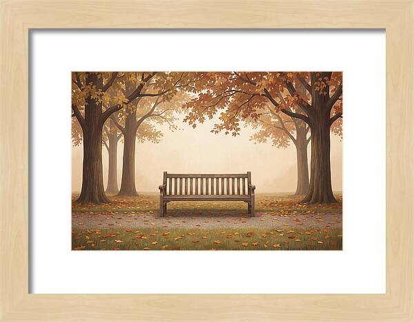 Autumn Serenity Beneath Trees
