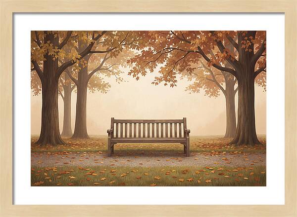 Autumn Serenity Beneath Trees
