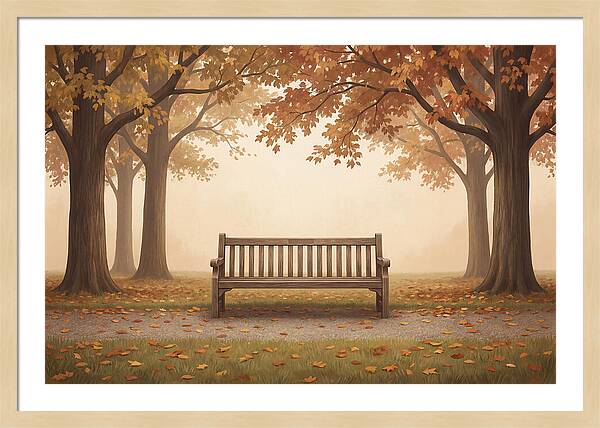 Autumn Serenity Beneath Trees