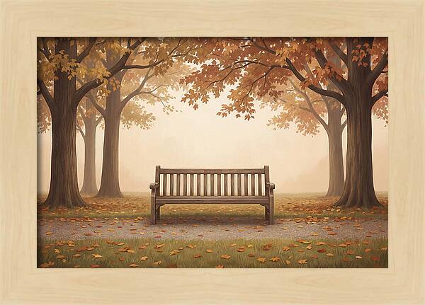Autumn Serenity Beneath Trees