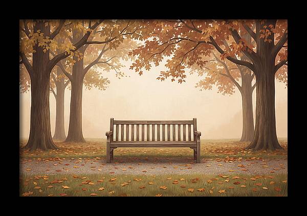Autumn Serenity Beneath Trees