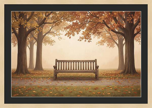 Autumn Serenity Beneath Trees