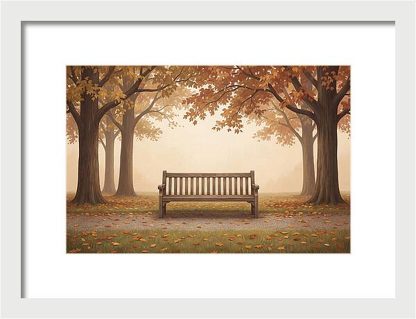 Autumn Serenity Beneath Trees