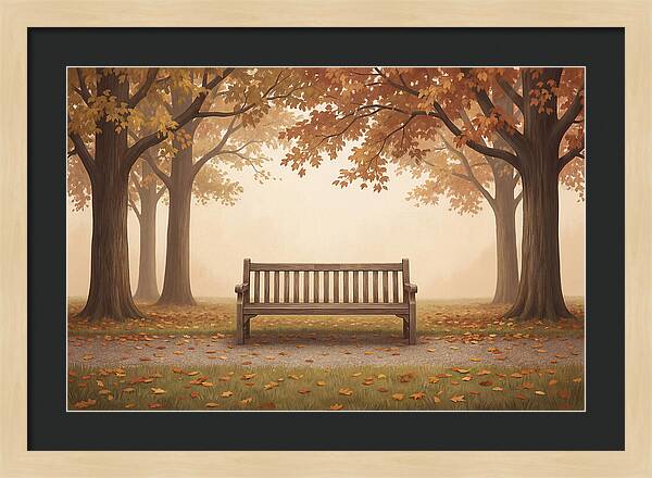 Autumn Serenity Beneath Trees