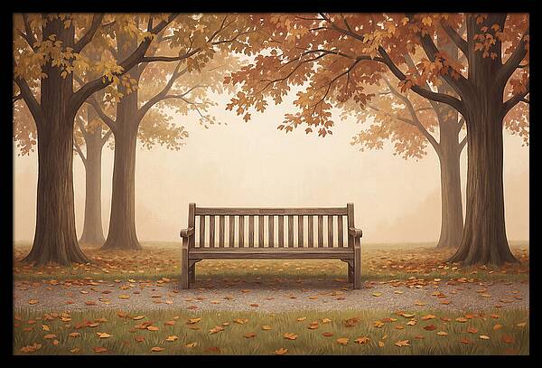 Autumn Serenity Beneath Trees