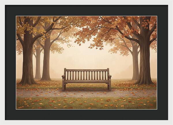 Autumn Serenity Beneath Trees