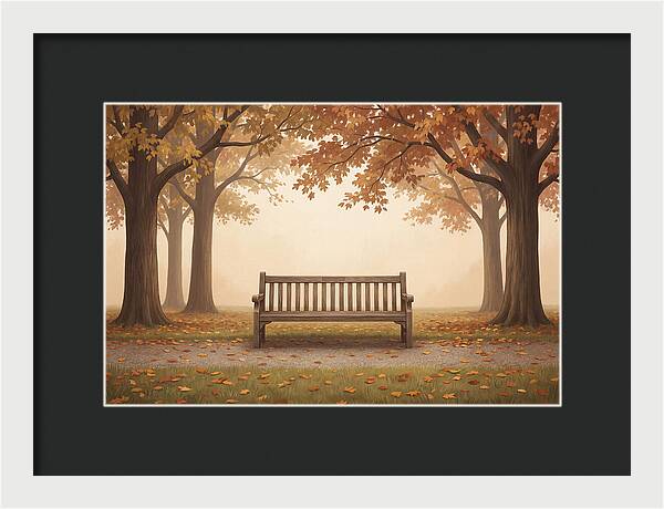 Autumn Serenity Beneath Trees