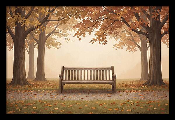 Autumn Serenity Beneath Trees