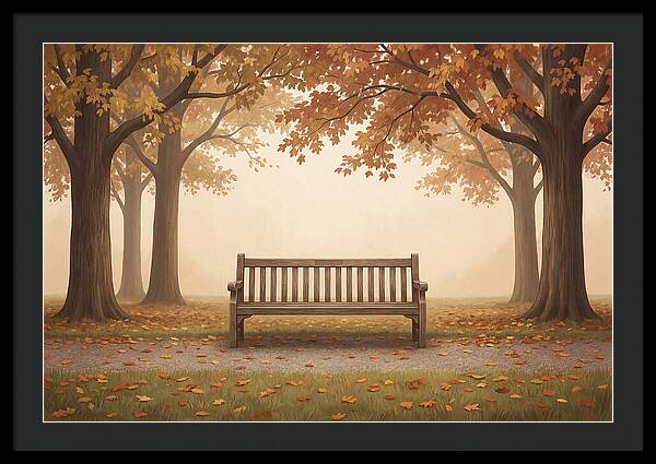 Autumn Serenity Beneath Trees