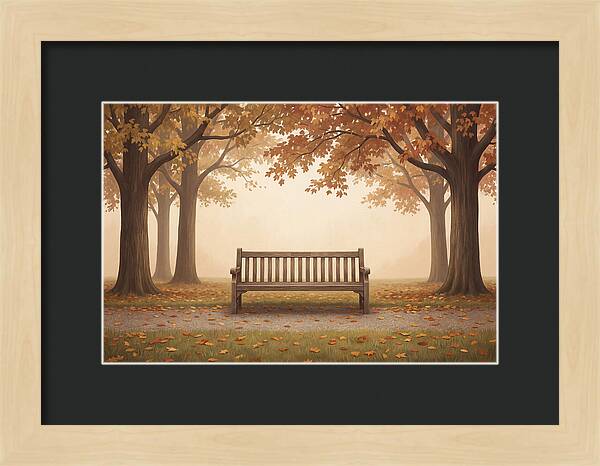 Autumn Serenity Beneath Trees