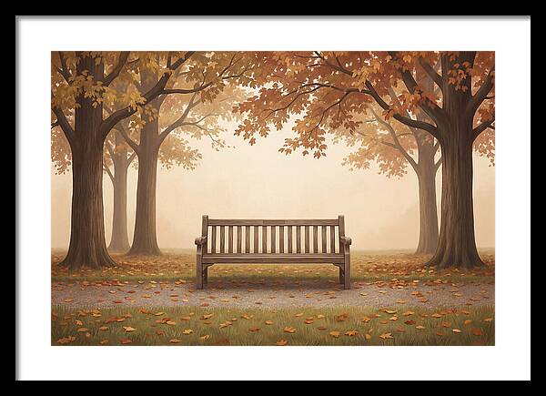 Autumn Serenity Beneath Trees