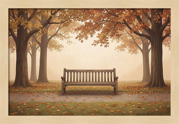Autumn Serenity Beneath Trees
