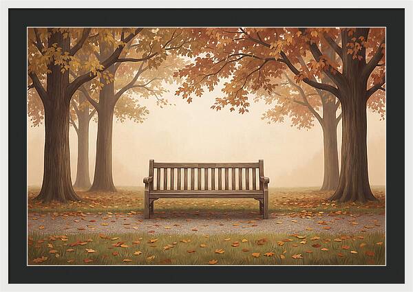 Autumn Serenity Beneath Trees