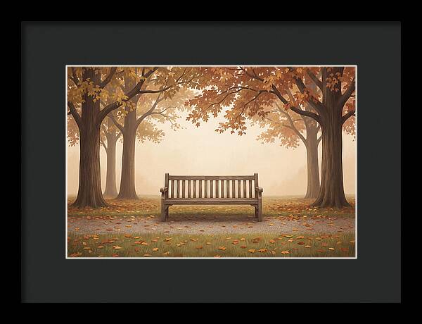Autumn Serenity Beneath Trees