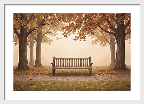 Autumn Serenity Beneath Trees