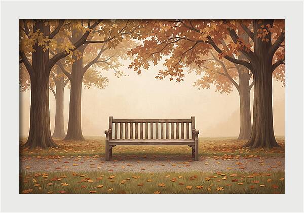 Autumn Serenity Beneath Trees