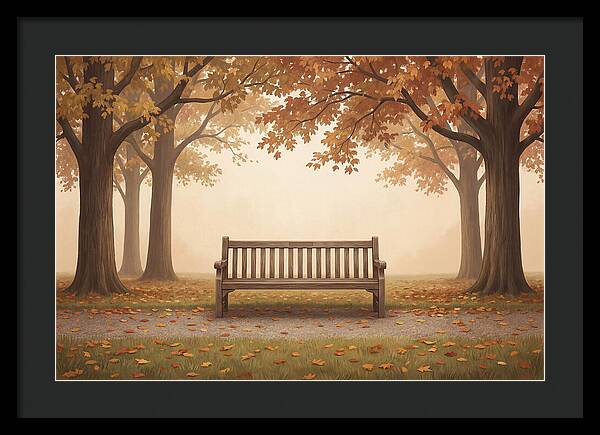 Autumn Serenity Beneath Trees