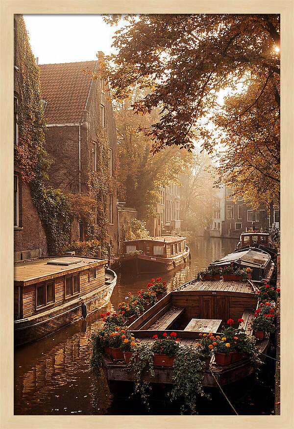 Autumn Serenity By The Canal
