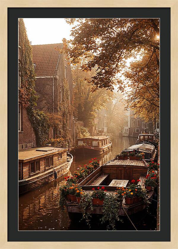 Autumn Serenity By The Canal