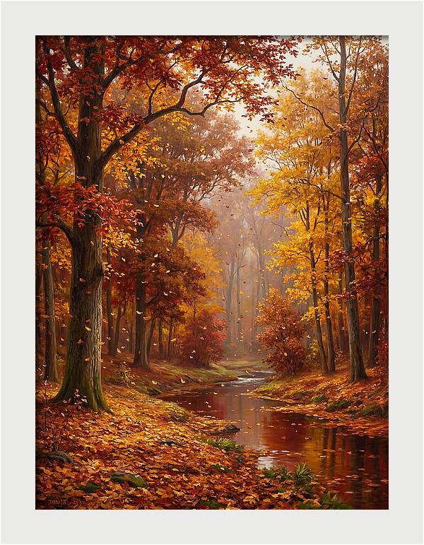 Autumn Serenity In The Forest