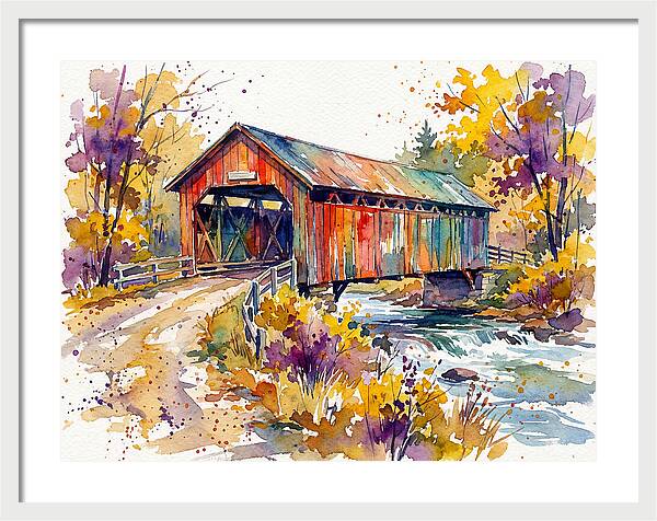 Autumn Serenity Over The Bridge