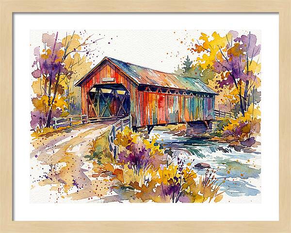 Autumn Serenity Over The Bridge