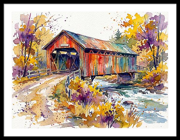 Autumn Serenity Over The Bridge