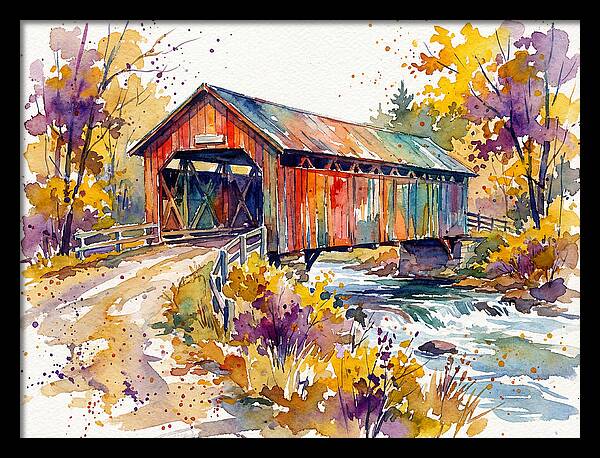 Autumn Serenity Over The Bridge