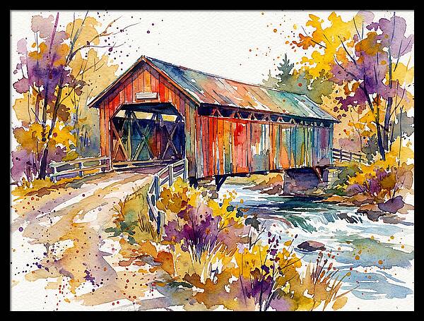 Autumn Serenity Over The Bridge