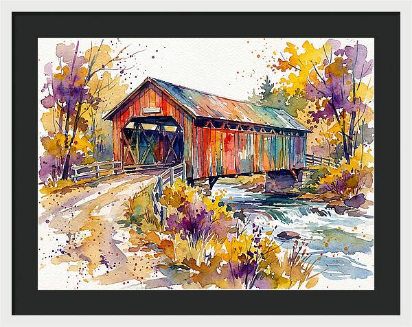 Autumn Serenity Over The Bridge