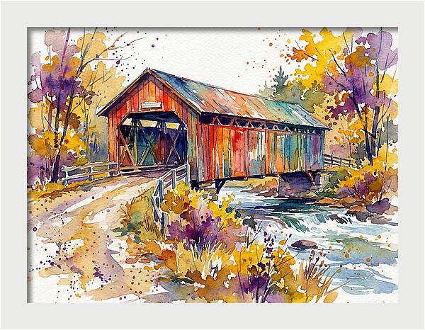 Autumn Serenity Over The Bridge