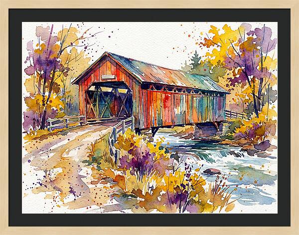 Autumn Serenity Over The Bridge